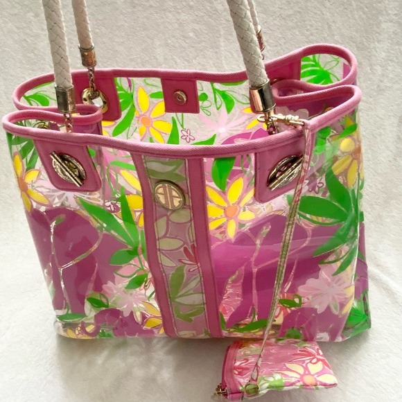Lilly Pulitzer‎ Vibrant Multi-Color Beach Tote Bag - Picture 7 of 14